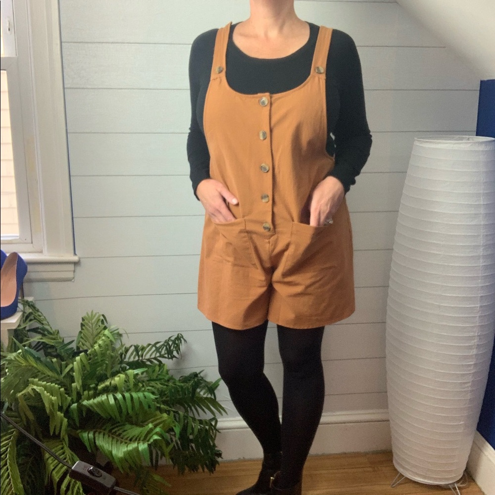 Urban Romantics short, button front romper.